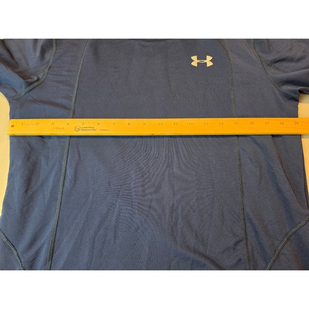 Under Armour ColdGear Run Hoodie Mens Medium Navy Mask Balaclava 7F9Z6XLM01058 - Picture 6 of 9